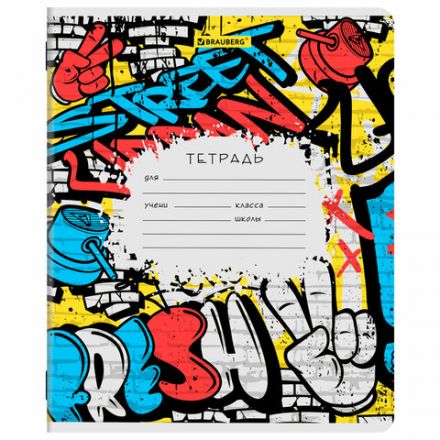 Тетрадь 12 л. BRAUBERG клетка, обложка картон, МИКС-2, 107269