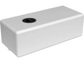 Емкость 75л. прямоугольная, с крышкой  белый