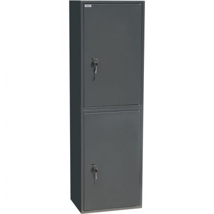 Шкаф для бумаг металлический Комус Мебель Cobalt TSL-150/2M, 340х460х1500мм