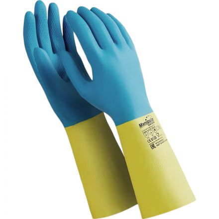 Перчатки защитные латекс/неопрен Manipula Союз (LN-F-05) р-р 7-7,5 Перчатки защитные латекс/неопрен Manipula Союз (LN-F-05) р-р 7-7,5