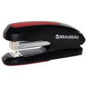Степлер №24/6, 26/6 BRAUBERG "Extra", до 30 листов, черно-красный, 229085 Степлер №24/6, 26/6 BRAUBERG "Extra", до 30 листов, черно-красный, 229085
