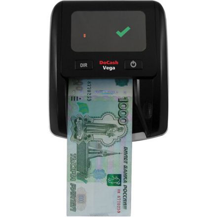 Детектор банкнот DOCASH VEGA, автоматический, ИК, МАГНИТНАЯ, АНТИСТОКС детекция, АКБ, 12398 Детектор банкнот DOCASH VEGA, автоматический, ИК, МАГНИТНАЯ, АНТИСТОКС детекция, АКБ, 12398