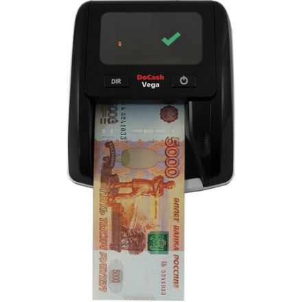 Детектор банкнот DOCASH VEGA, автоматический, ИК, МАГНИТНАЯ, АНТИСТОКС детекция, АКБ, 12398 Детектор банкнот DOCASH VEGA, автоматический, ИК, МАГНИТНАЯ, АНТИСТОКС детекция, АКБ, 12398