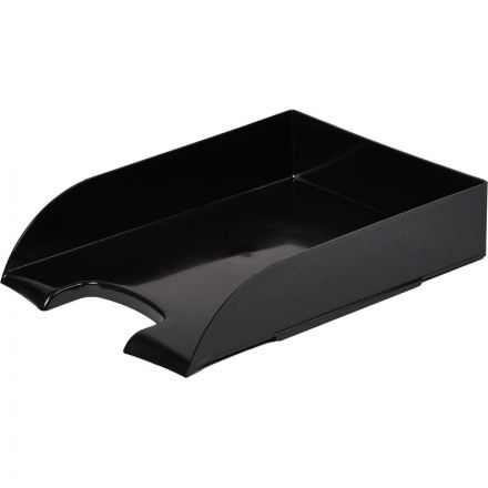 Лоток горизонтальный Комус Русская серия, черный непроз Лоток горизонтальный Комус Русская серия, черный непроз
