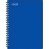 Бизнес-тетрадь А4,120л,гребень,обл.пластик,клетка, Attache Plastic, синий Бизнес-тетрадь А4,120л,гребень,обл.пластик,клетка, Attache Plastic, синий