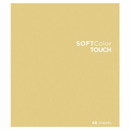 Тетрадь А5 48 л., ПЗБМ, скоба, клетка, Soft Touch, брайль 3D, "СофтКолорТач", микс в спайке, 28213