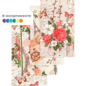 Набор полотенец 35х60- 4 шт., вафля 160 гр/м2, Париж, ассорти