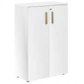 Шкаф с глухими средними дверьми и топом FMC 80.1(Z) Белый премиум/Белый премиум 802х429х1213 FORTA