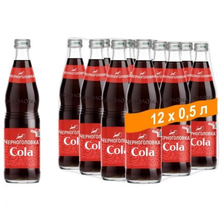 Напиток Лимонад Черноголовка Кола 0,5л ст/б