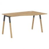 Стол FCT 1367(R) Дуб Гамильтон/Черный графит-Бук 1380х670х733 FORTA Стол FCT 1367(R) Дуб Гамильтон/Черный графит-Бук 1380х670х733 FORTA