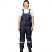 Полукомбинезон рабочий зимний женский з46-ПК синий (р.48-50) 158-164