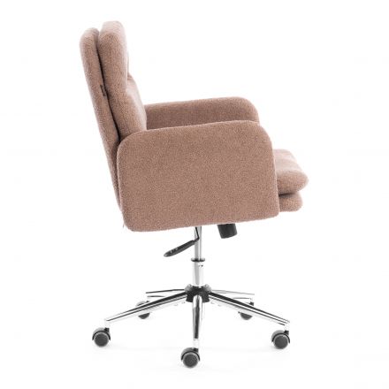 Кресло Dover хром букле, коричневый, barni cocoa