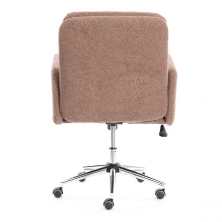 Кресло Dover хром букле, коричневый, barni cocoa