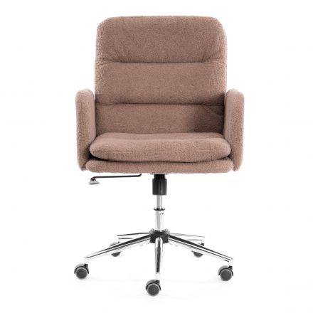 Кресло Dover хром букле, коричневый, barni cocoa