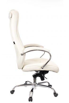 Кресло Everprof King M Экокожа Кремовый