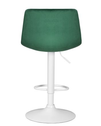 Стул барный DOBRIN TAILOR WHITE, зеленый велюр (MJ9-88) Стул барный DOBRIN TAILOR WHITE, зеленый велюр (MJ9-88)