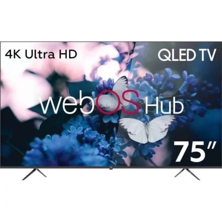 Телевизор BQ 75FSU02B, QLED, UHD, смарт (WebOS)