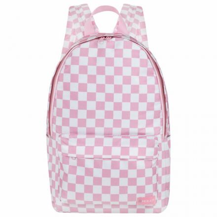 Рюкзак HEIKKI POSITIVE (ХЕЙКИ) универсальный, карман-антивор, "Pastel Chess", 42х28х14 см, 273856