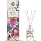 Аромадиффузор Аромат для дома ЦВЕТЫ Карамель с корицей 50 мл, АР 100-499
