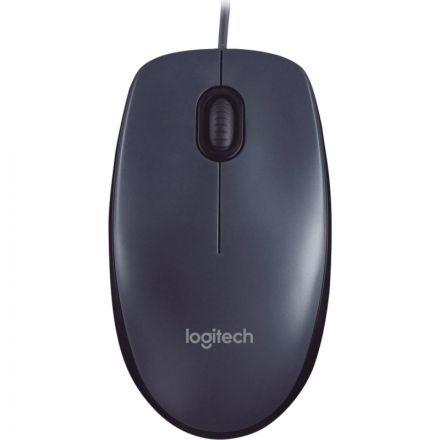 Мышь компьютерная Logitech M90 [910-001795] проводная, черный