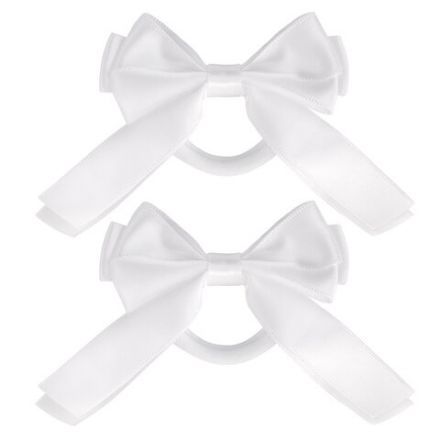 Банты для волос НАБОР 2 шт., 7х11 см, 6,5х10 см, 7х9 см, белый, АССОРТИ, MONTE VITA (МОНТЕ ВИТА), 457118