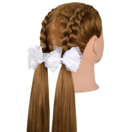 Банты для волос НАБОР 2 шт., 7х11 см, 6,5х10 см, 7х9 см, белый, АССОРТИ, MONTE VITA (МОНТЕ ВИТА), 457118