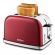 Тостер KITFORT КТ-2036-1, 950 Вт, 2 тоста, 8 режимов, цифровой дисплей, металлический, красный