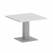 Home Office Стол журнальный квадратный VR.SP-5-60.2G Белый/Серый металл 600*600*450 Home Office Стол журнальный квадратный VR.SP-5-60.2G Белый/Серый металл 600*600*450