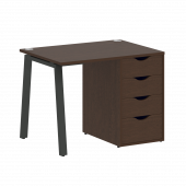 Home Office Стол письменный VR.SP-3-98.4.A Венге/Антрацит металл 980*720*750 Home Office Стол письменный VR.SP-3-98.4.A Венге/Антрацит металл 980*720*750