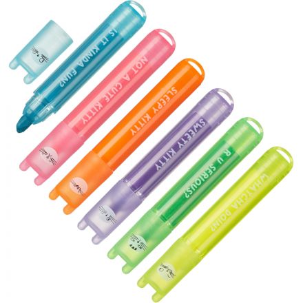 Набор текстовыделителей M&G SO MANY CATS мини 6цв аромат AHM22574 Набор текстовыделителей M&G SO MANY CATS мини 6цв аромат AHM22574