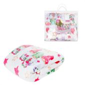 Плед новогодний 200х220 см, "Гномики", полиэстер, 210 г/м2, ЗОЛОТАЯ СКАЗКА, 592532