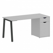 Home Office Стол письменный VR.SP-3-158.1.A Серый/Антрацит металл 1580*720*750