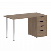 Home Office Стол письменный VR.SP-3-138.4 Дуб аризона/Хром опоры 1380*720*750