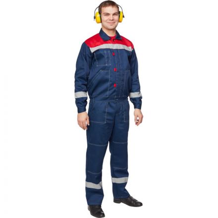 Костюм рабочий летний муж. Л20-КПК син/красн (р.48-50) 194-200 (Арсенал-СП)