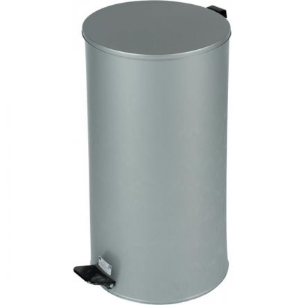 Урна с педалью стальная, серый, 300х583мм, объем 40л
