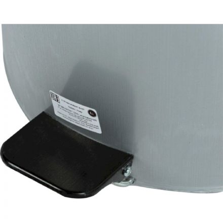 Урна с педалью стальная, серый, 300х583мм, объем 40л