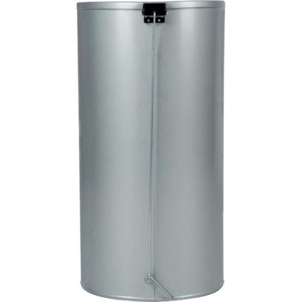 Урна с педалью стальная, серый, 300х583мм, объем 40л