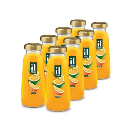 Сок Апельсиновый IL PRIMO восстановленный в стеклянной бутылке 0,2 л