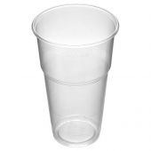 Стаканы одноразовые OfficeClean 500мл, набор 50шт., бюджет, ПП, прозрачные, хол/гор
