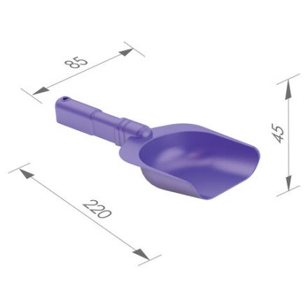 Совок для игр в песке, пластиковый, 22x8,5x3 см, цвета ассорти, НОРДПЛАСТ, 26