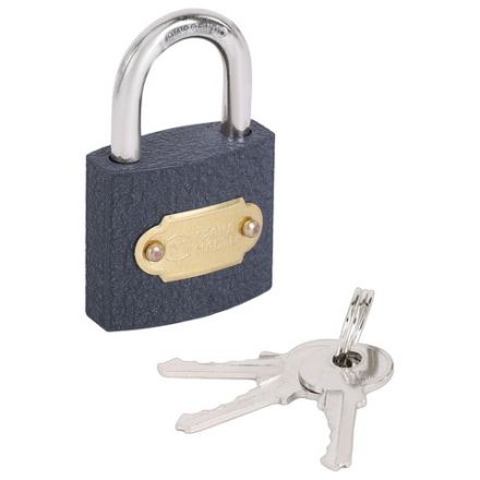 Замок навесной чугунный "Стандарт", ширина 32 мм, английский, 3 ключа, ГРАНДМАСТЕР, 671290 Замок навесной чугунный "Стандарт", ширина 32 мм, английский, 3 ключа, ГРАНДМАСТЕР, 671290