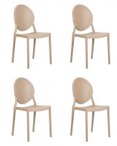 Набор 4 шт Стул обеденный DOBRIN ALBERT, цвет бежевый
