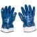Перчатки хлопковые SCAFFA NBR4530, маслобензостойкие, облив нитрил, крага, размер 11, XXL (экстра большой), синие, 00-00012462