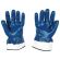 Перчатки хлопковые SCAFFA NBR4530, маслобензостойкие, облив нитрил, крага, размер 11, XXL (экстра большой), синие, 00-00012462