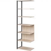 Полустеллаж для документов K-Loft  241H025 645х400х2105дуб сканд/черный