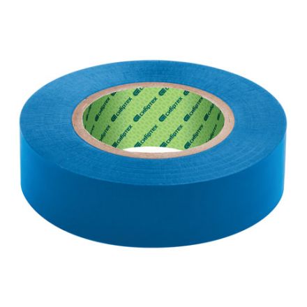 Изолента ПВХ, 15 мм х 10 м, СИБРТЕХ, 130 мкм, синяя, 88787 Изолента ПВХ, 15 мм х 10 м, СИБРТЕХ, 130 мкм, синяя, 88787