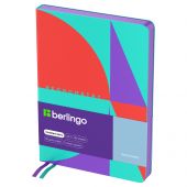 Ежедневник недатированный, А5, 136л., кожзам, Berlingo "Neonometry", цветной срез, с рисунком Ежедневник недатированный, А5, 136л., кожзам, Berlingo "Neonometry", цветной срез, с рисунком