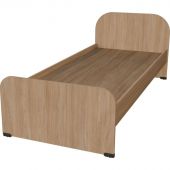 Кровать бытовая WELL 1900х800х450мм Дуб Урбан Янтарный К006PW