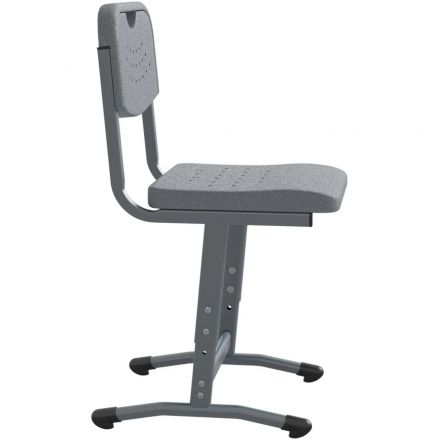 Стул ученический MET_ Универсал 5-7 (4-6) г.р. Square серый/серый