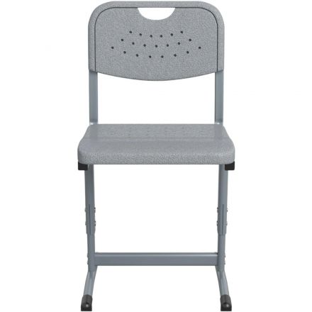 Стул ученический MET_ Универсал 5-7 (4-6) г.р. Square серый/серый